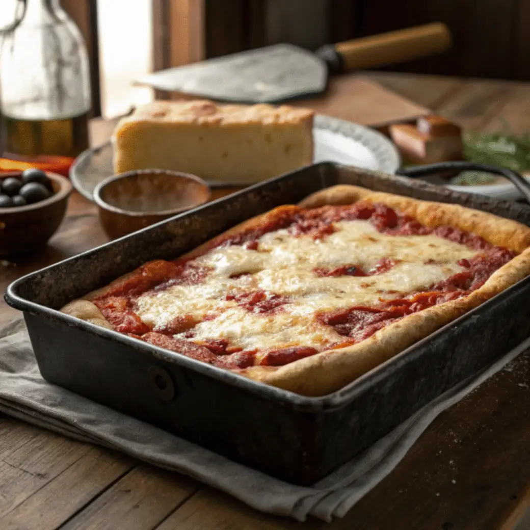 Master Homemade Sicilian Pizza: Thick Crust Dough & Deep Dish Recipe